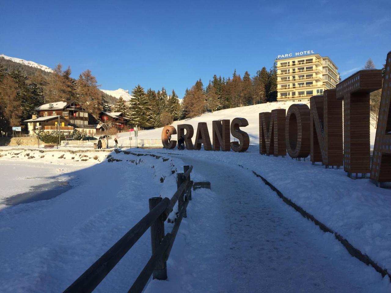 Plein Centre, Ski A Pied, Vue, Calme Crans-Montana Esterno foto
